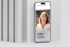Digital Vitrine for Céline Gachet Hypnose: A Sensory and Therapeutic Experience